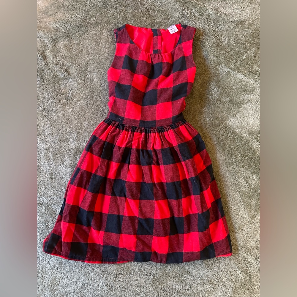 Carter's Red and Black Checkered Kids Dress